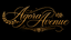 Decorative text 'Agora Avenue' in gold on a black background